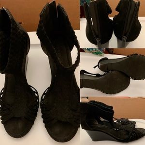 Torrid Black Wedge Sandals